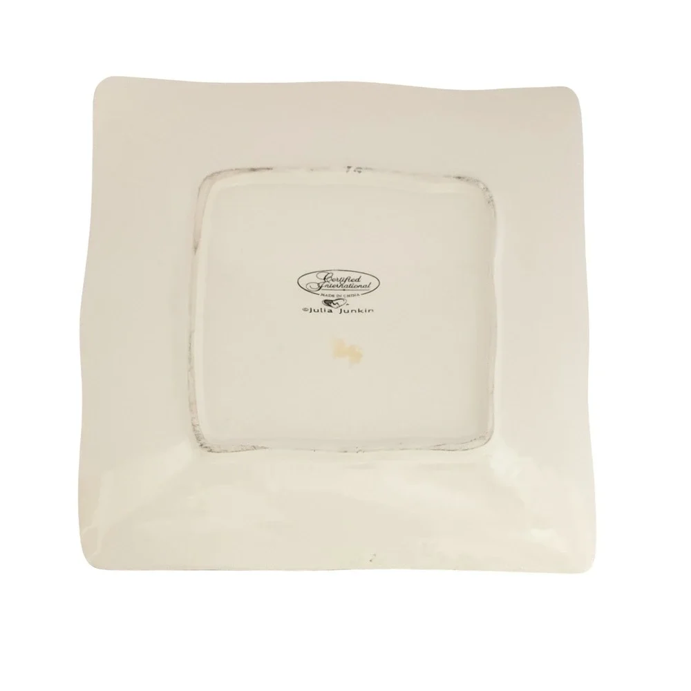 Certified International Julia Junkin Square Ceramic Serving Platter 11.5